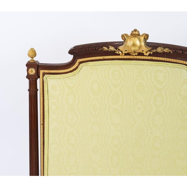 Antique Louis XVI Revival French Mahogany Firescreen, 1870s For Sale - Image 3 of 18