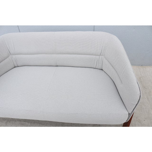 Contemporary Modern Justin Champaign for Jasper Group Indie Two Seat Loveseat For Sale - Image 10 of 12