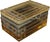 Glass Glass Trunk with Fitting from Huta Hortensja, 1930s For Sale - Image 7 of 7