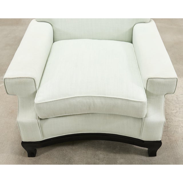 Pair of A. Rudin 619 Modern Ebonized Ming Style Lounge Chairs For Sale - Image 11 of 18