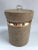 Vintage Faux Leather Handled Hollywood Regency Ice Bucket For Sale In Boston - Image 6 of 8