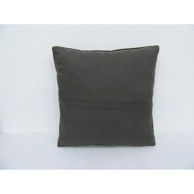 Boho Chic Brown Modern Kilim Pillow Cover For Sale - Image 3 of 4