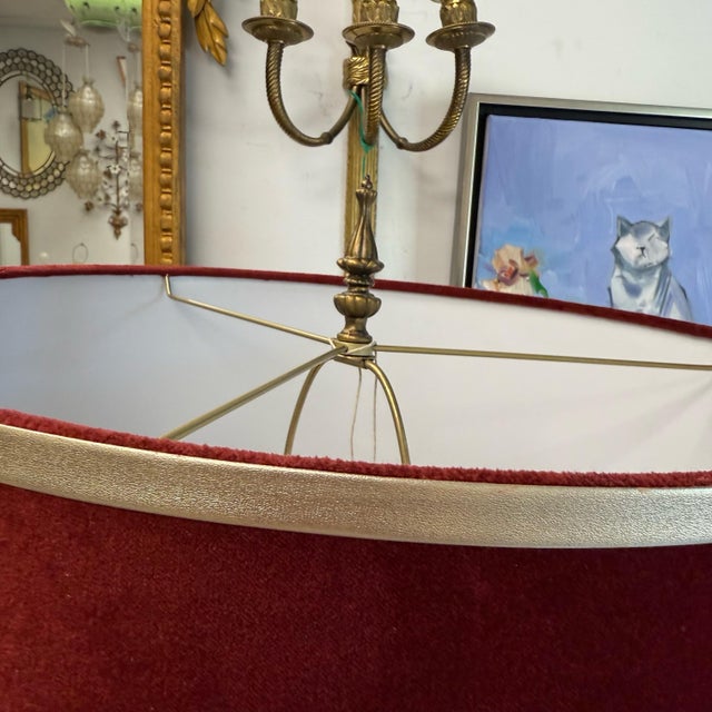 1960s F.A.I.P. Chinoiserie Table Lamp With New Shade For Sale In Charleston - Image 6 of 9