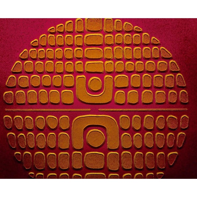 Plastic Paul Maxwell "#515 Reflected Arch" Signed Framed Stencil Casting 3-D Print For Sale - Image 7 of 10