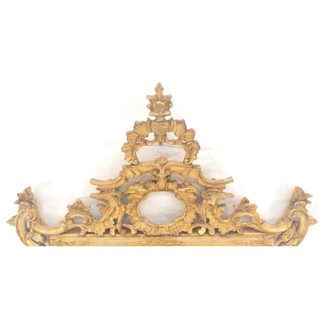Henredon Fine Rococo Style Large 53x40 Wall Mirror Rococo Style Made in Italy Mint For Sale - Image 4 of 11