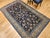 Antique Persian Tabriz Rug, Hand-Knotted Wool & Silk, Allover Floral Pattern, Navy & Tan, 6x10 For Sale - Image 13 of 13