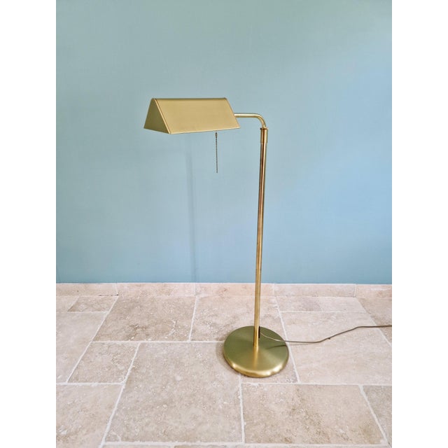 Hollywood Regency Articulated Brass Floor Lamp, 1970s For Sale - Image 16 of 16
