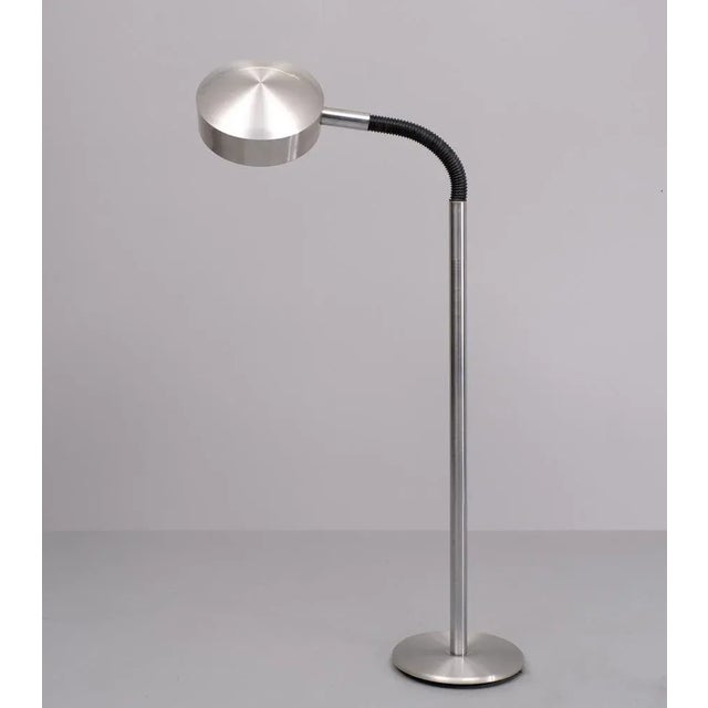 Aluminum Flexible Goose Neck Floor Lamp from Herda, 1960 For Sale - Image 4 of 8