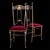 Antique Chiavarine Chairs in Brass and Red Velvet, 1950s, Set of 2 For Sale - Image 18 of 18