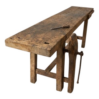 Antique Carpenters Workbench, 1870 For Sale