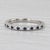 2010s Vera Wang Love 0.29ctw Sapphire Diamond Band 14k Gold Stackable Wedding Ring, Size 6.5 For Sale - Image 5 of 9