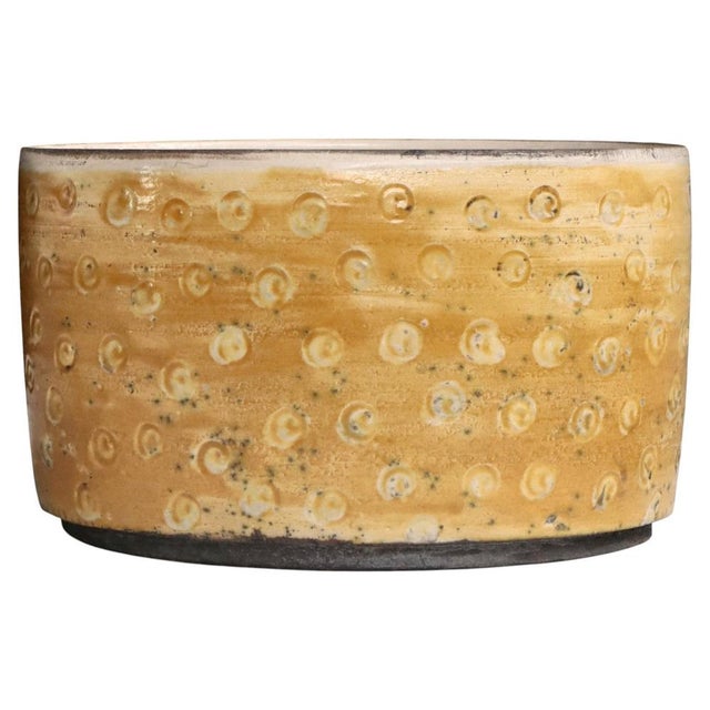 Scandinavian Modern Raku-Fired Stoneware Bowl attributed to Inger Rokkjær, 2003 For Sale - Image 15 of 15