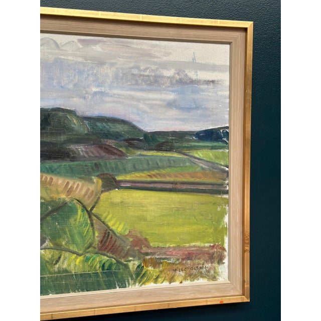 Wilgot Olsson, Orust, 1960s, Oil Painting on Canvas, Framed For Sale - Image 8 of 17
