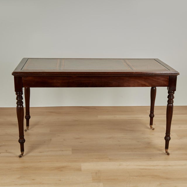 Antique English Leather Top Desk For Sale - Image 16 of 16