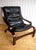 Mid-Century Scandinavian Black Leather Cantilever Armchair by Ingmar Relling for Westnofa, 1970s For Sale - Image 6 of 18