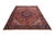 Persian Vintage Persian Heriz Rug – Hand-Knotted, Earthtone Red & Cream Geometric For Sale - Image 3 of 10