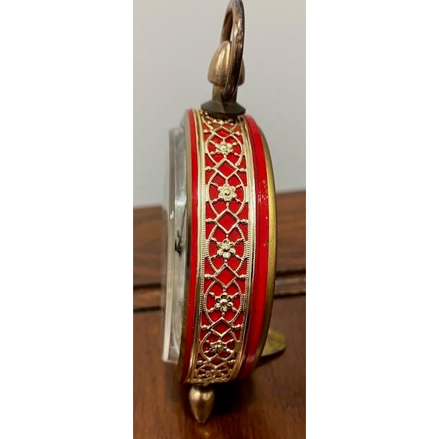 RARE VINTAGE ELGIN MECHANICAL DESK ALARM CLOCK – MADE IN GERMANY Up for sale is a beautiful, well preserved, fully...