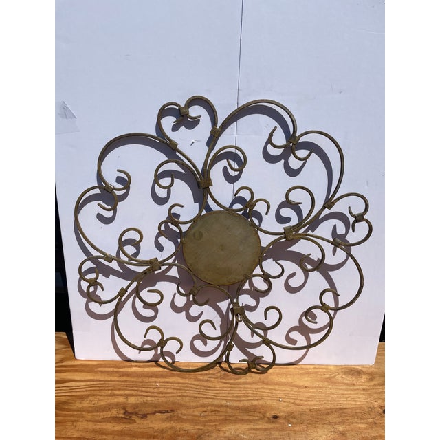 Vintage Rustic Celtic Sun Wall or Garden Art Sculpture Spanish For Sale - Image 4 of 5