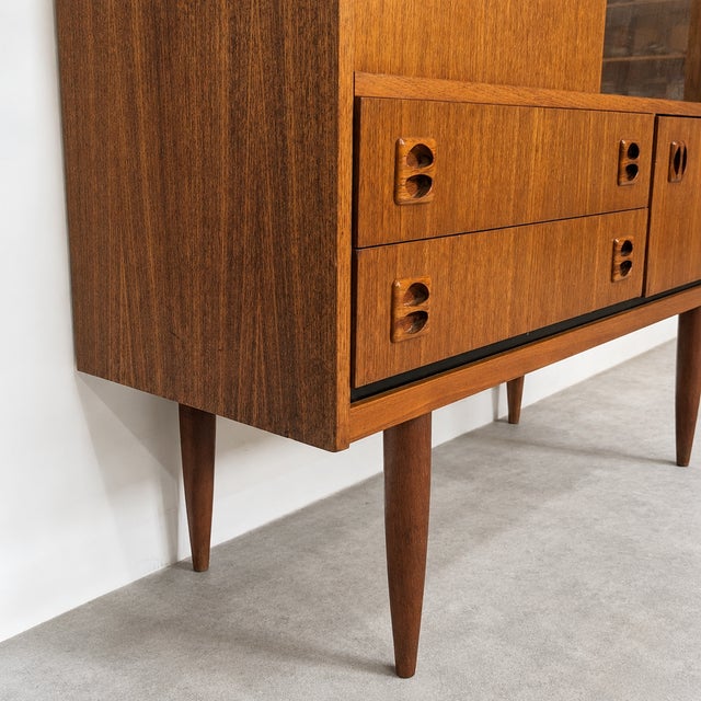 Wood Vintage Scandinavian Teak Highboard, 1960s For Sale - Image 7 of 10