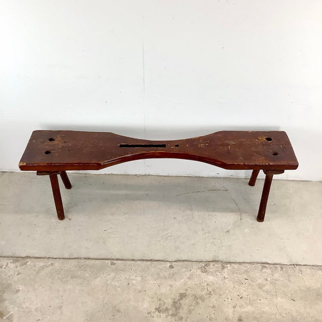 There’s a humble beauty in this vintage cobbler’s bench that only time could create. Once a working surface for a skilled...