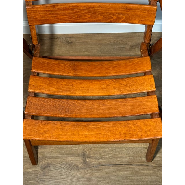 Wood Capri Folding Garden Chair by Jung, 1990s For Sale - Image 7 of 12