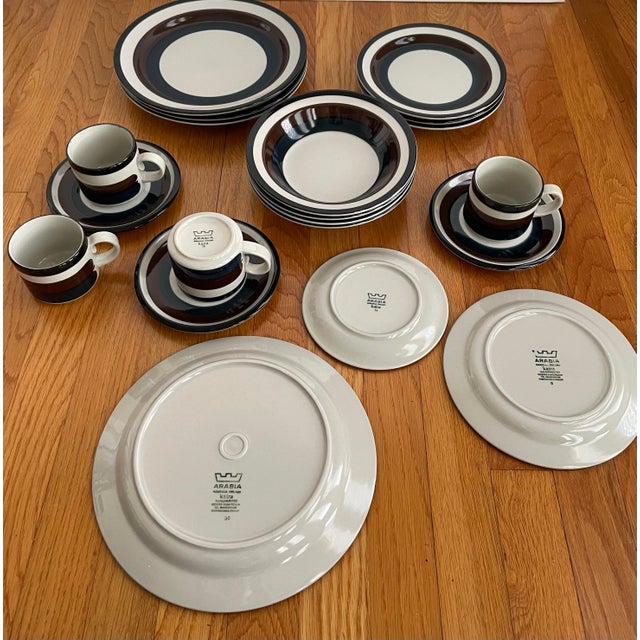 "Kaira" by Arabia of Finland. Vintage Hand-painted Stoneware designed by Anja Jaatinen-Winquist in the 1970's and named...