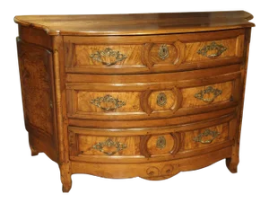 18th Century Commode Galbee With Side Doors-Walnut Wood, Rhone Valley France