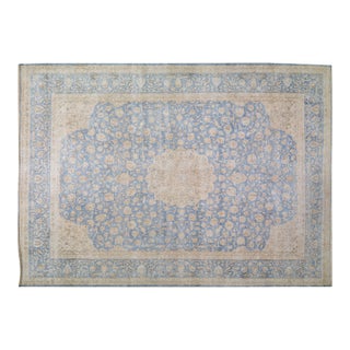 1960s Turkish Oushak Hand Knotted Wool Rug, 9'8"x13'10" For Sale