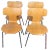 Model 3103 T-Chair in Oak by Arne Jacobsen for Fritz Hansen, 1960s, Set of 4 For Sale