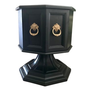 Vintage 20th Century Octagon Spinning Dry Bar For Sale