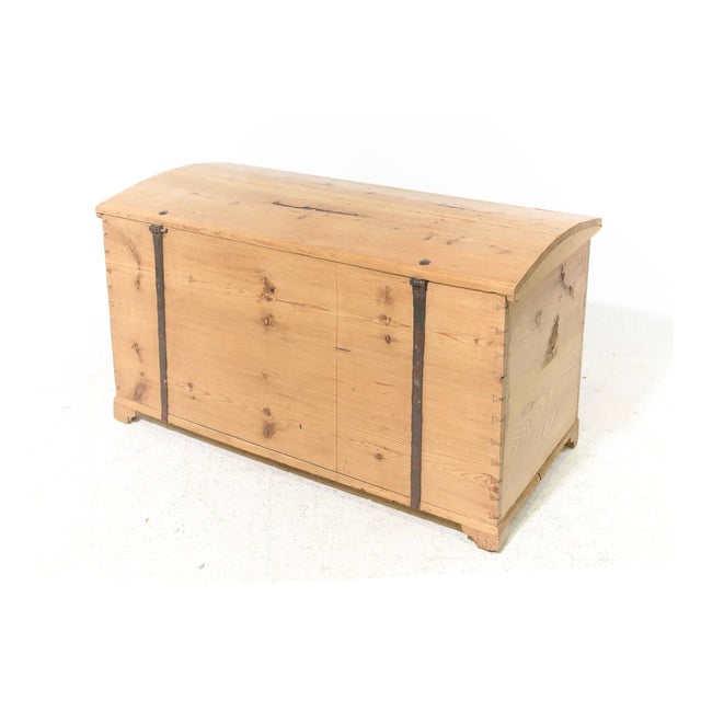 Late 19th Century 19th C Antique English Pine Blanket Chest For Sale - Image 5 of 5