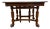 Antique Oak Claw Foot Pedestal Dining Table For Sale