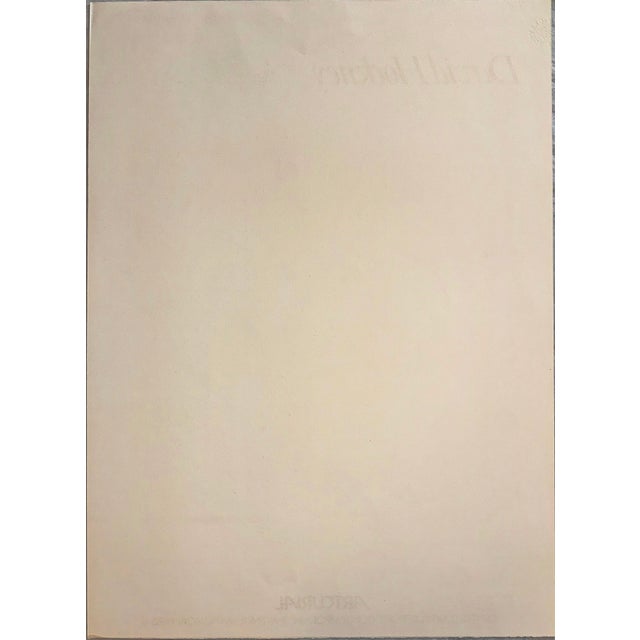 Off-white David Hockney Exhibit Poster for Artcurial, Centre d'Art Plastique Contemporain "Portrait of Gregory Evans" by Printed by Mourlot Paris 1979 For Sale - Image 8 of 10