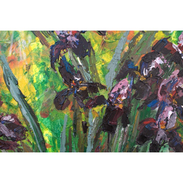 Contemporary Natalia Vypritskaia, the Dance of the Irises, 2026, Acrylic and Oil on Canvas For Sale - Image 3 of 10