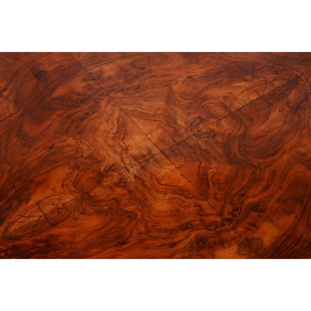 Bauhaus Table in Caucasian Walnut & Chrome attributed to Robert Slezák, Czech, 1930s For Sale - Image 9 of 11