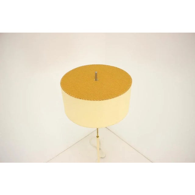 - New parchment paper hand made lampshade - Good original condition - Cleaned. Up to 250V (Europe/UK Standard).The wiring...