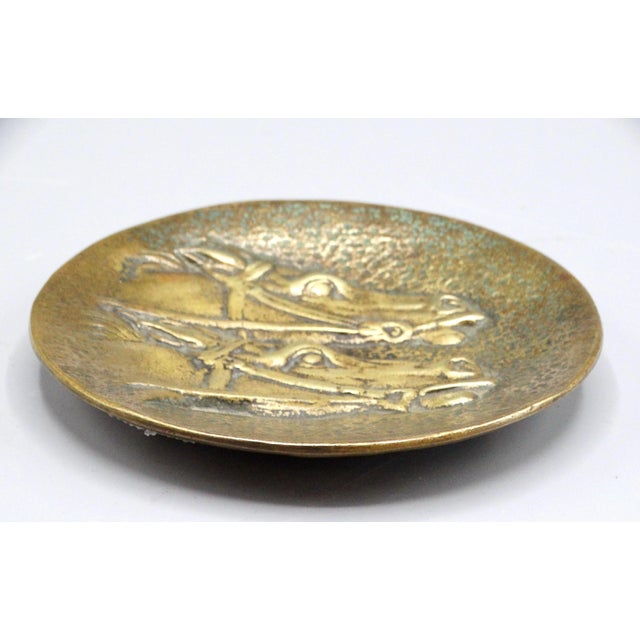 Antique French Art Deco Gilt Bronze Equestrian Tray Pocket Empty For Sale - Image 4 of 7