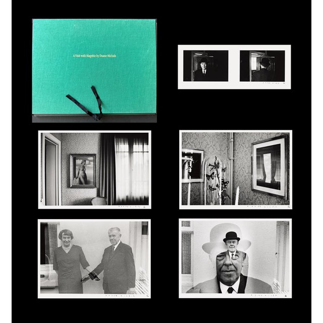 A complete portfolio of gelatin silver prints entitled "A Visit with Magritte." by Duane Michals (1932-). The photographic...