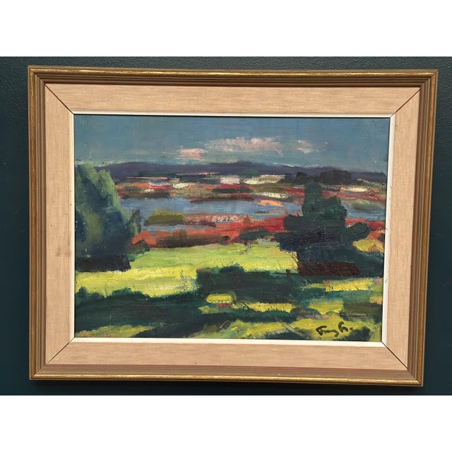 Swedish Artist, Landscape, 1960s, Oil on Canvas, Framed For Sale - Image 14 of 18