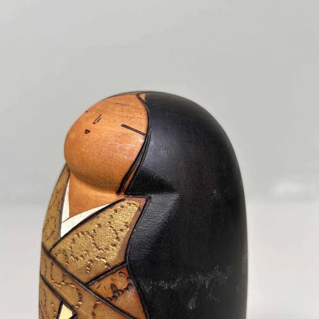 Mid-Century Modern Vintage Sosaku Kokeshi by Inosuke Kobayashi, Japan, 1960s For Sale - Image 3 of 9