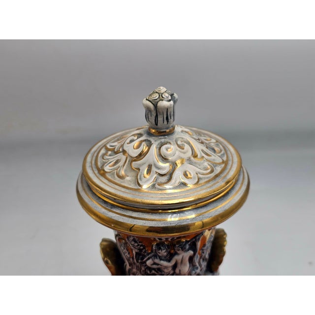 Goblet Vase from Capodimonte, 1950s-1970s For Sale - Image 3 of 9