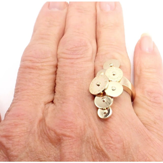 Bulgari Cicladi 18k Yellow Gold Large Ring, size 6 For Sale - Image 9 of 10