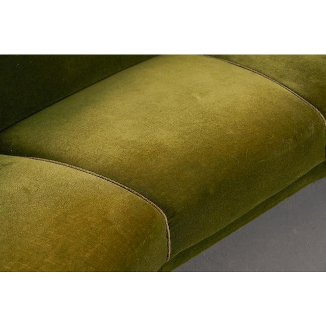 Green Vintage Danish Boomerang Sofa, Denmark, 1960s For Sale - Image 8 of 15