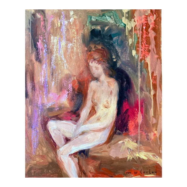 Sitting Nude by Murat Kaboulov For Sale