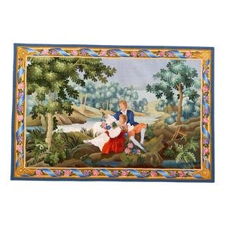 Vintage French Aubusson Tapestry, 1950s For Sale