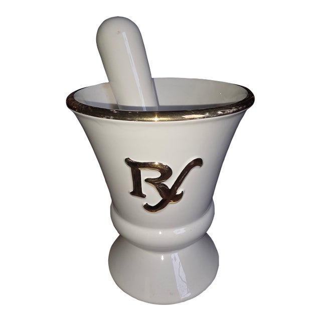 Owens Illinois Apothecary Mortar and Pestal For Sale