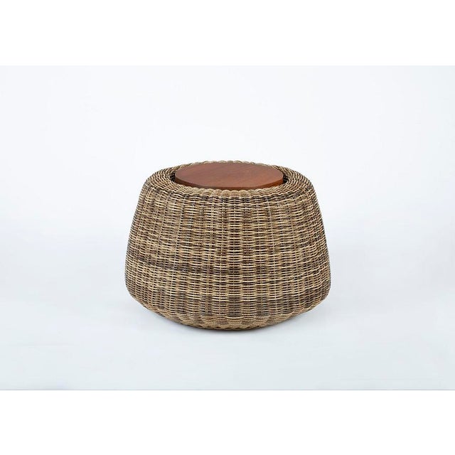 Woven dual-function stool/side table that complements the Esperanza Lounge Chair. Top available in either a cushion or a...