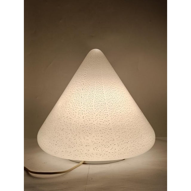 Glass Murano Glass Cone-Shaped Table Lamp, Italy, 1980s For Sale - Image 7 of 9