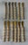 Gold Vintage Gold Plated Bamboo Cocktail Knives - Set of 6 For Sale - Image 8 of 11