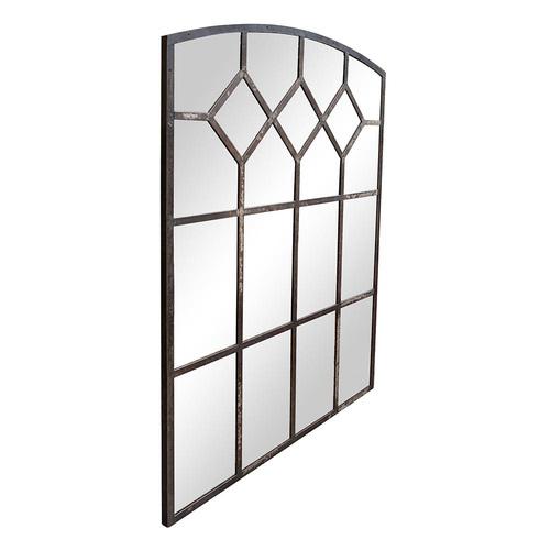 Industrial Large Industrial Window Mirror For Sale - Image 3 of 6